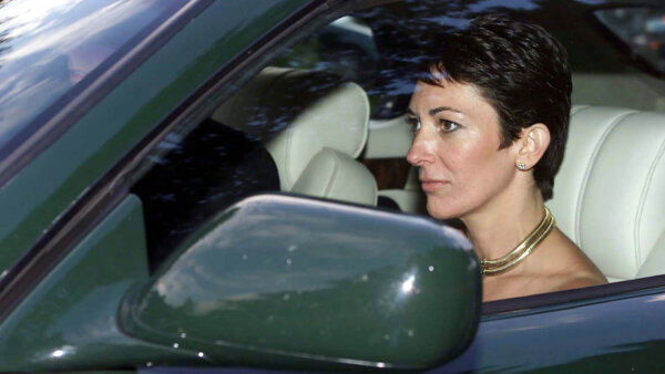 Ghislaine Maxwell in car