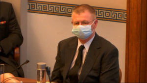 James Addie in a courtroom.