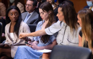 United States gymnasts Simone Biles, McKayla Maroney, Aly Raisman and Maggie Nichols.
