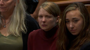 Lynlee Renick sits in court
