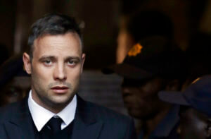 Oscar Pistorius leaves the High Court in Pretoria