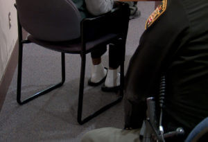 feet of juvenile in court