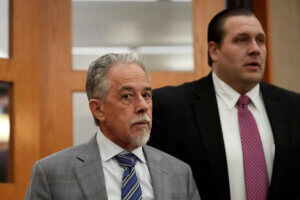 Terry Sanderson arrives at court Tuesday