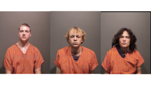 booking photos of (left) Nicholas 'Mitch' Karol-Chik (center) Joseph Koenig and (right) Zachary Kwak