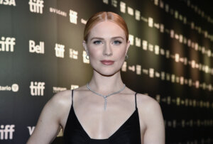 Evan Rachel Wood attends the premiere for "Weird: The Al Yankovic Story."