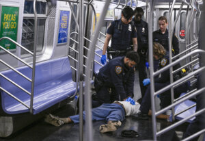 New York police officers administer CPR to Jordan Neely