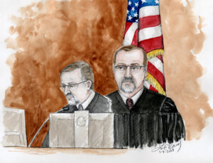 Sketch of Judge Steven Boyce