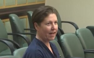 Screengrab of Sarah Boone in court.