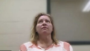 Jodi Hildebrandt during a virtual court appearance