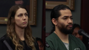 Shanna Gardner and Mario Fernandez Saldana appear in court