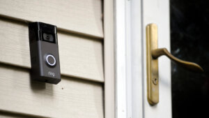 photo of a ring doorbell