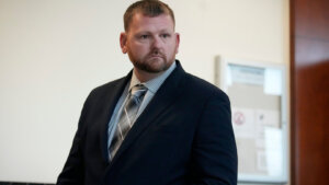 Randy Roedema stands in court