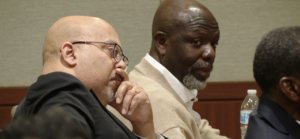 Cory Bigsby sits in court