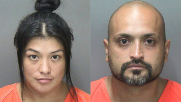 mugshot of man and woman