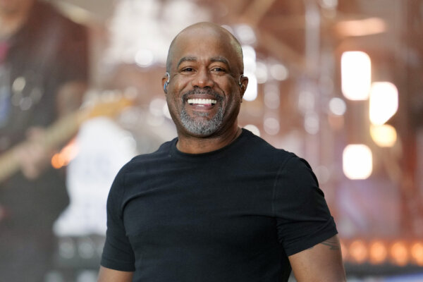 man smiles