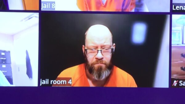 dale warner appears via video for a court hearing
