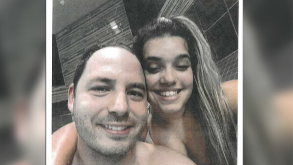 undated evidence photo shows Brendan Banfield and Juliana Peres Magalhaes.