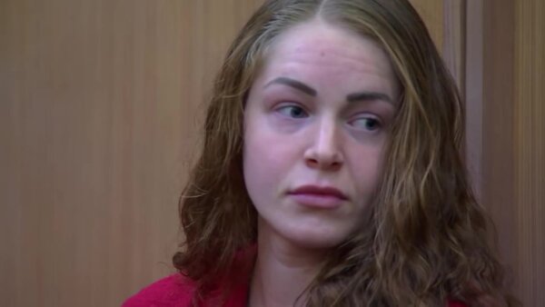 Courtney Clenney sits in court