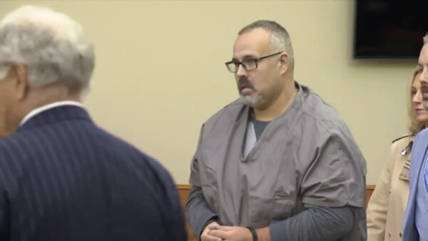 Shawn 'Mickey' Stines walks into court