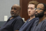 Duane "Keffe D" Davis, left, appears in District Court f