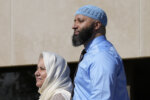 Adnan Syed, right, and his mother Shamim Rahman