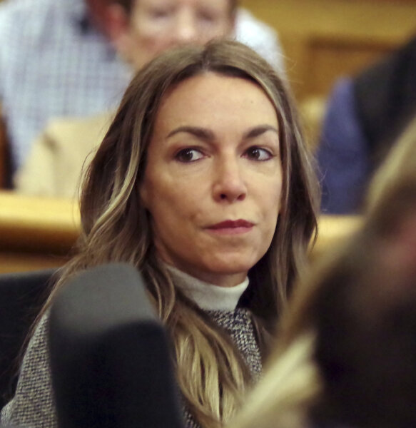 Karen Read listens during her trial