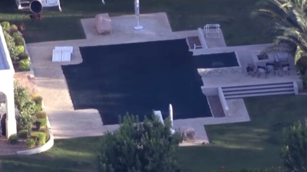 aerial view of pool
