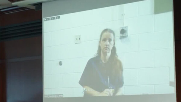 Shanda Vander Ark appears in court via video conference