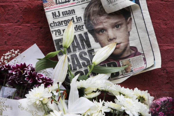 A newspaper with a photograph of Etan Patz