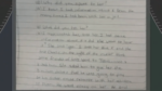 handwritten note