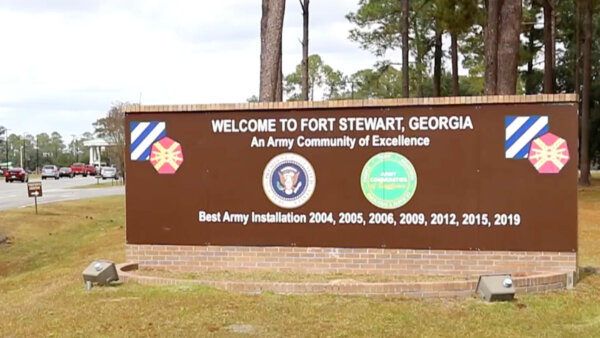sign outside Ft. Stewart