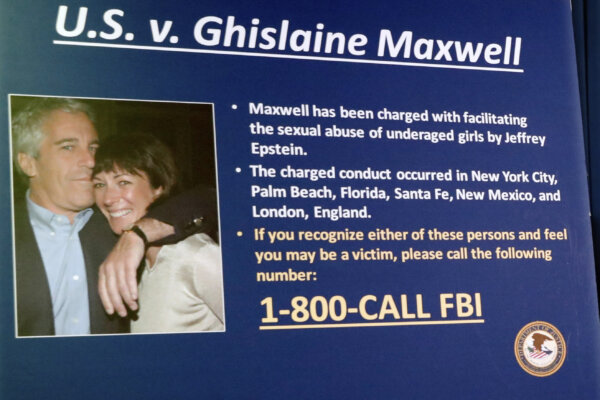 poster of US v. Ghislaine Maxwell