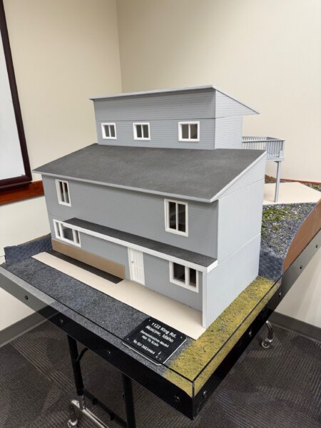 A model of 1122 King Rd, Moscow, Idaho, that prosecutors created for the trial of Bryan Kohberger. (Latah County Prosecutors Office)