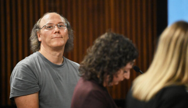 lorenz kraus is arraigned before Judge Joshua Farrell