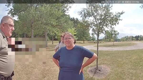 Ruth Miller, accused of killing her four-year-old son, is seen in bodycam footage