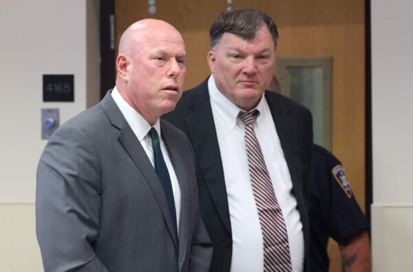Rex Heuermann appears in courtroom at Suffolk County Court in Riverhead with his attorney Michael J. Brown