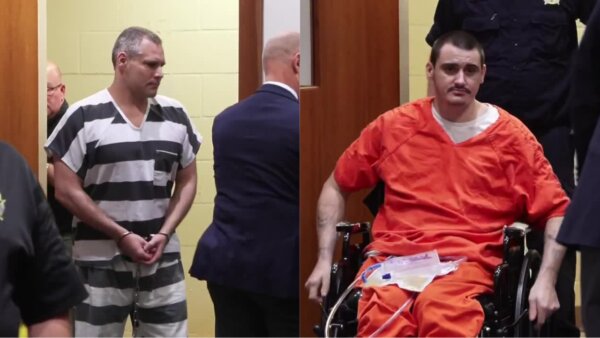 brooks houck and joseph lawson enter court