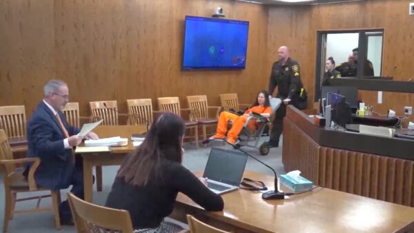 Taylor Schabusiness enters court