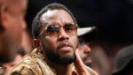 diddy sits courtside
