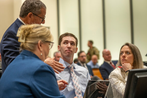 Tyler Robinson, accused of the murder of Charlie Kirk, appears during a hearing