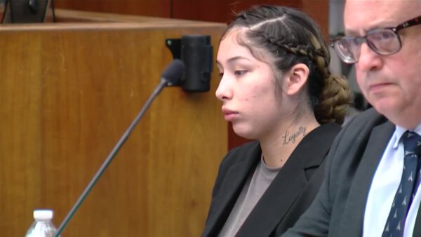 Maya Hernandez appears in court during opening statements