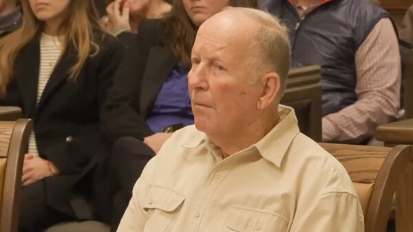 William Brock listens to the verdict