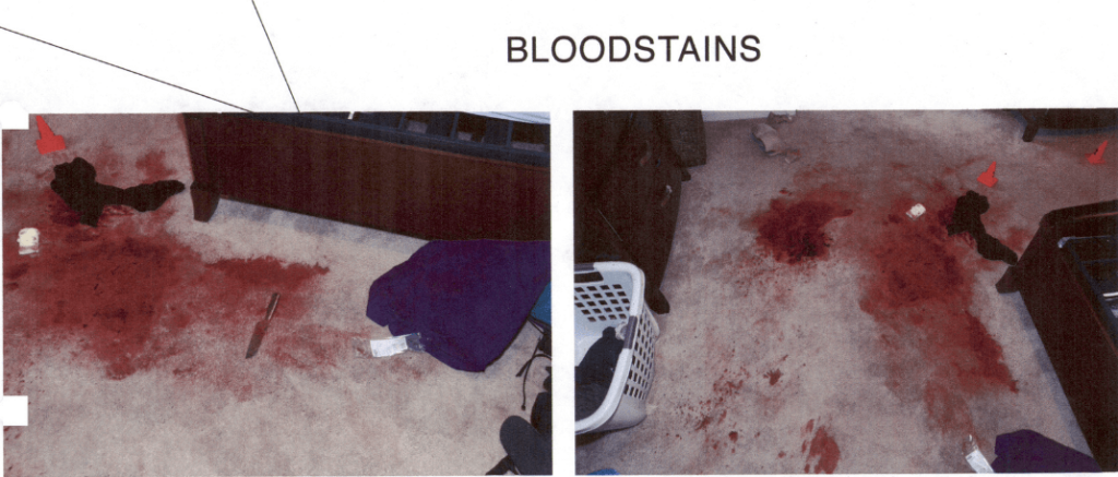 Bloodstained carpet