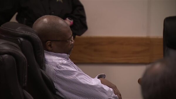 Edrick Faust sits in court during his sentencign