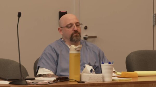 Daren Abbey sits in court