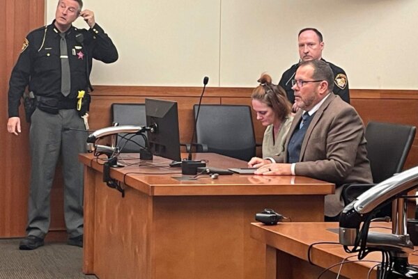 Rebecca Auborn appears in court