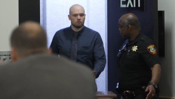 Tanner Horner walks into court