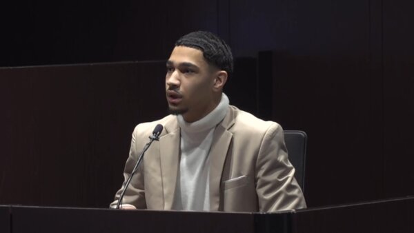 Sean Gathright testifies in the penalty phase of his trial
