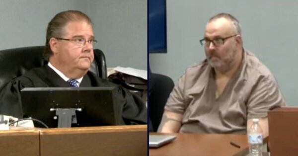 Left to right: Judge Christopher Cohron, Shawn 'Mickey' Stines participate in a hearing on June 5, 2026 (CourtTV).