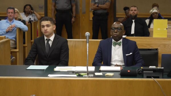 Raul Valle sits in court